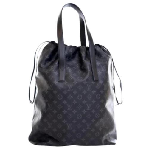 Pre-owned Canvas handbags Louis Vuitton Vintage , Black , Dames