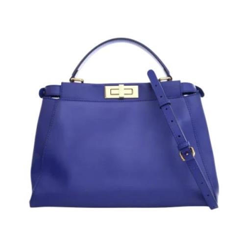 Pre-owned Leather fendi-bags Fendi Vintage , Blue , Dames