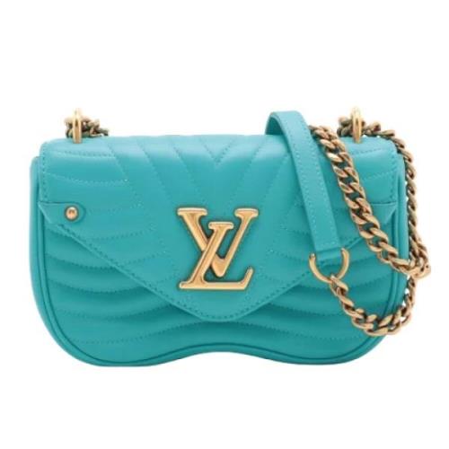 Pre-owned Leather louis-vuitton-bags Louis Vuitton Vintage , Blue , Da...