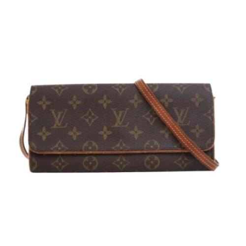 Pre-owned Canvas handbags Louis Vuitton Vintage , Brown , Dames