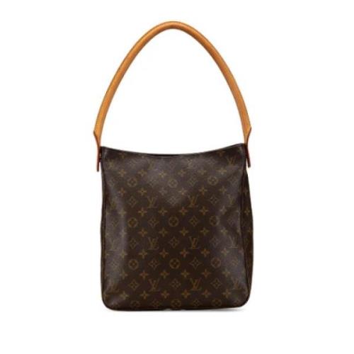 Pre-owned Canvas handbags Louis Vuitton Vintage , Brown , Dames