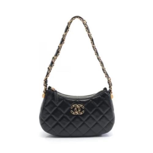 Pre-owned Leather chanel-bags Chanel Vintage , Black , Dames