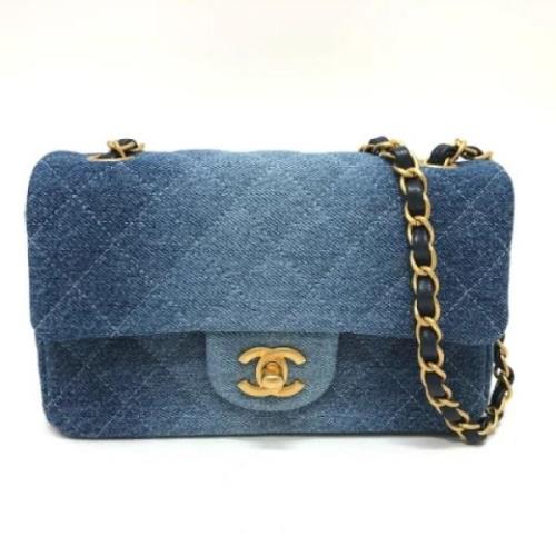 Pre-owned Denim chanel-bags Chanel Vintage , Blue , Dames