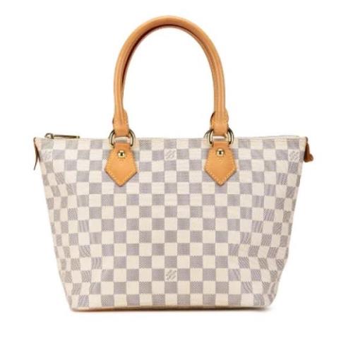 Pre-owned Canvas shoulder-bags Louis Vuitton Vintage , White , Dames