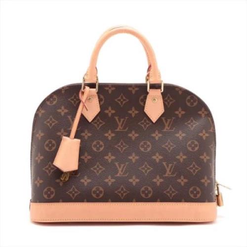 Pre-owned Canvas handbags Louis Vuitton Vintage , Brown , Dames