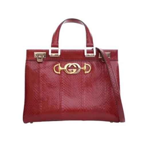 Pre-owned Leather handbags Gucci Vintage , Red , Dames