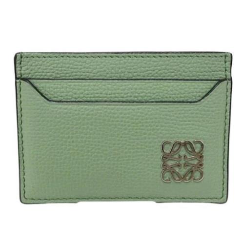 Pre-owned Fabric wallets Loewe Pre-owned , Green , Dames