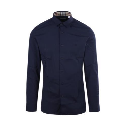 Navy Sherfield Overhemd Burberry , Blue , Heren