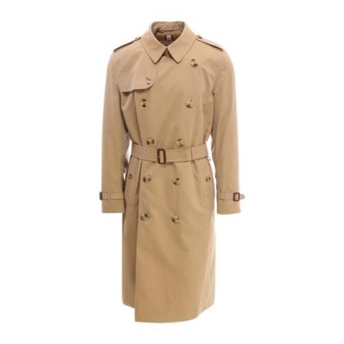 Klassieke Katoenen Trenchcoat Burberry , Beige , Heren