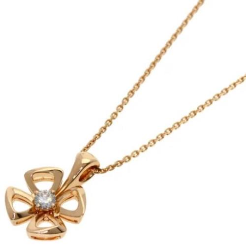 Pre-owned Rose Gold necklaces Bvlgari Vintage , Yellow , Dames