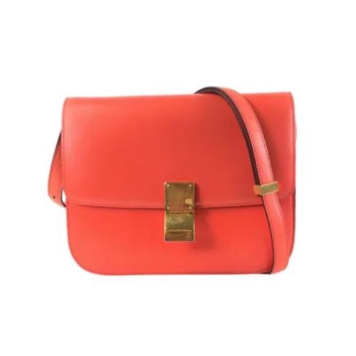 Pre-owned Leather celine-bags Celine Vintage , Orange , Dames