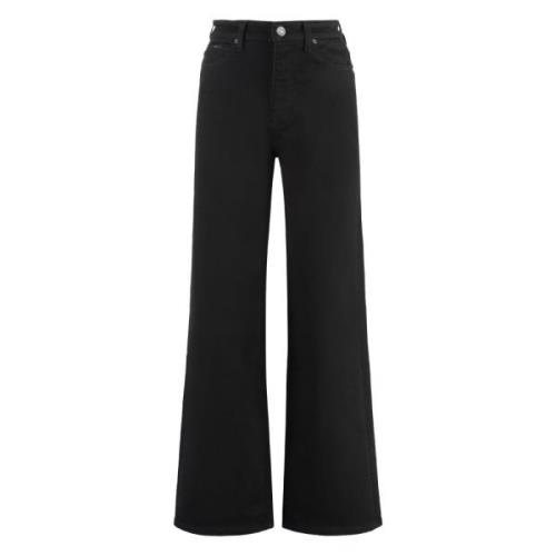 Stijlvolle Wide-leg Jeans met Metalen klinknagels Calvin Klein , Black...