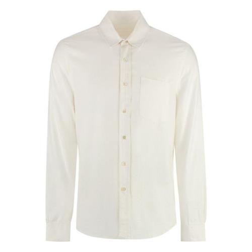 Zijden Shirt met Voorzak Our Legacy , Beige , Heren