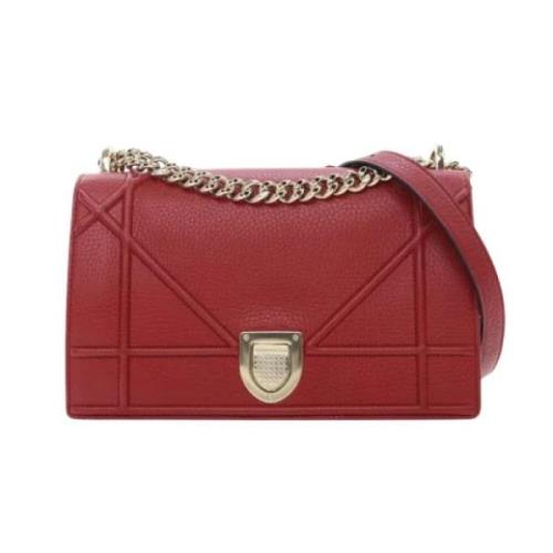 Pre-owned Leather dior-bags Dior Vintage , Red , Dames