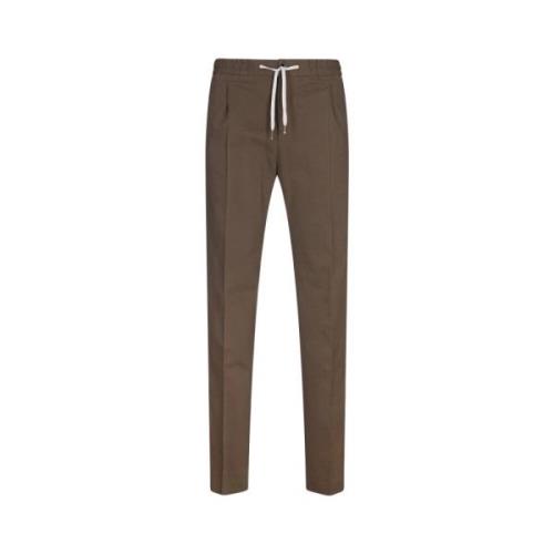 Slim Fit Bruine Broek PT Torino , Brown , Heren