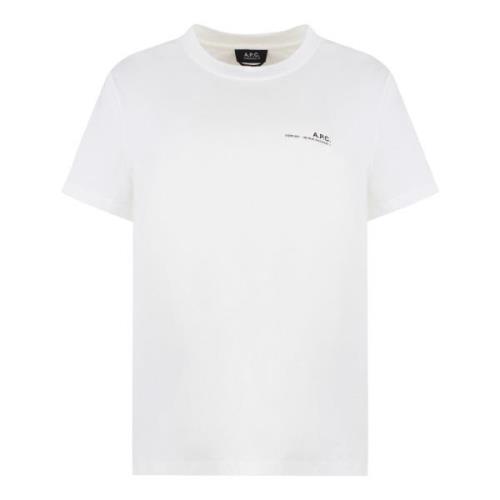 Ribboord katoenen shirt A.p.c. , White , Dames