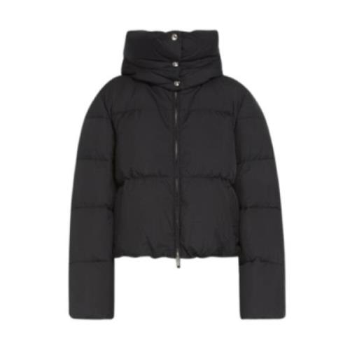 Zwarte donsjas met oversized pasvorm Sportmax , Black , Dames