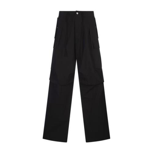 Zwarte Cargo Broek met Plooi Alexander McQueen , Black , Heren