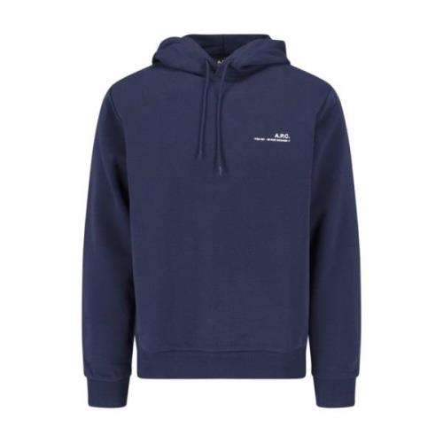 Hoodies A.p.c. , Blue , Heren