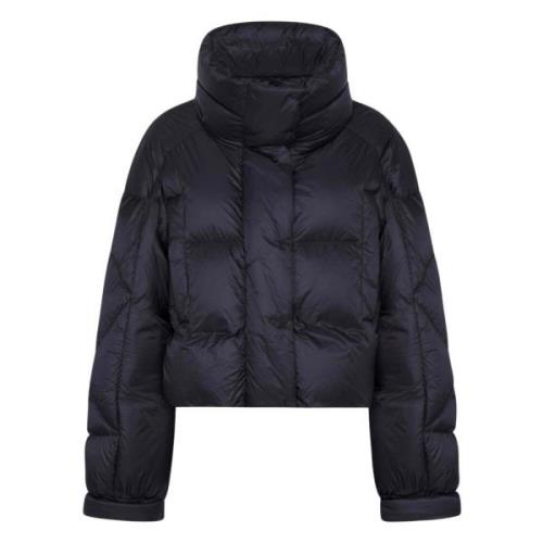 Zwarte Puffa Ring Jas Bacon , Black , Dames