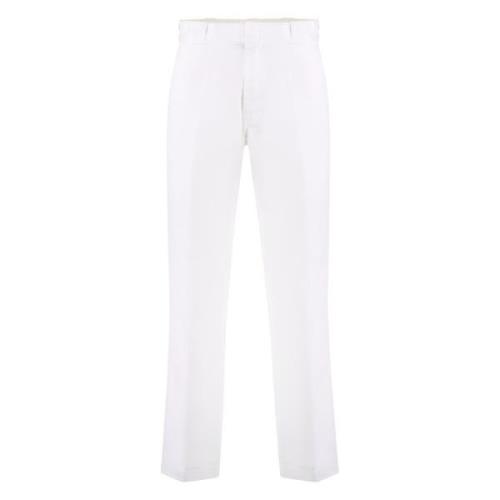 Katoenmix broek met zakken Dickies , White , Heren