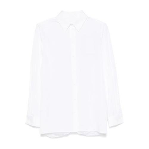 Witte Poplin Overhemd met 4G Borduursel Givenchy , White , Dames