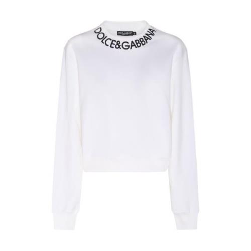 Witte Sweaters W0800 Felpa Dolce & Gabbana , White , Dames