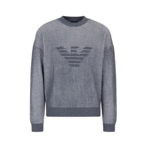 Adelaar Dk Grimel Sweater Emporio Armani , Blue , Heren