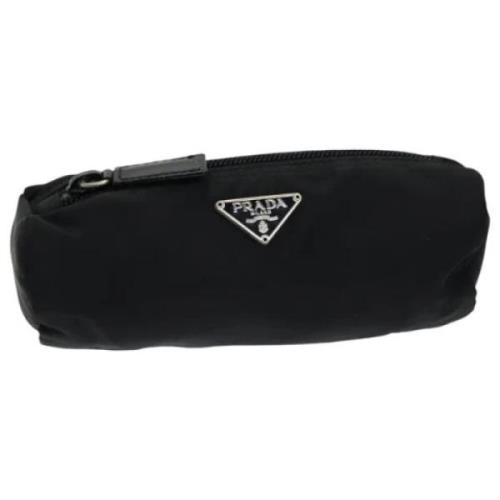 Pre-owned Nylon pouches Prada Vintage , Black , Dames