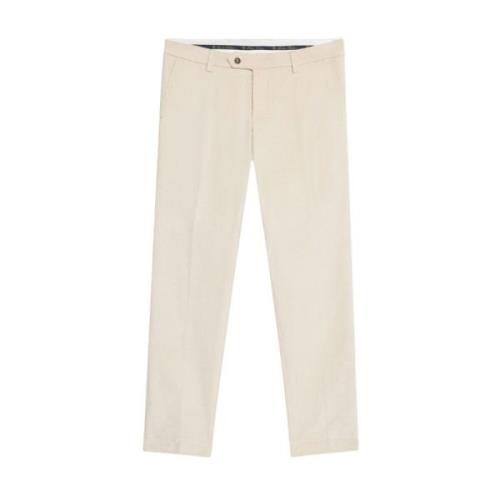 Slim Fit Katoenen Corduroy Chino's Brooks Brothers , Beige , Heren