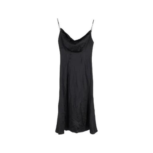 Pre-owned Silk dresses Versace Pre-owned , Black , Dames