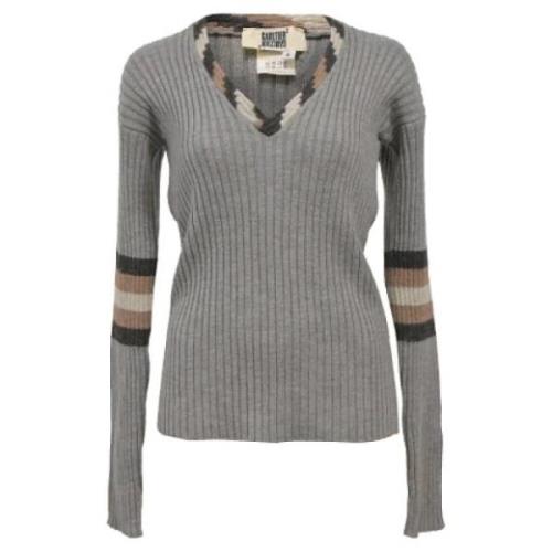 Pre-owned Wool tops Jean Paul Gaultier Pre-owned , Gray , Dames