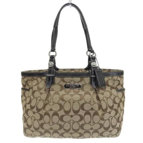 Pre-owned Canvas shoulder-bags Coach Pre-owned , Brown , Dames