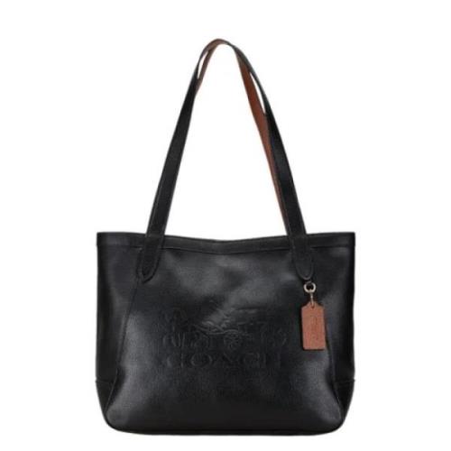 Pre-owned Leather totes Coach Pre-owned , Black , Dames