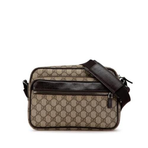 Pre-owned Fabric shoulder-bags Gucci Vintage , Brown , Dames