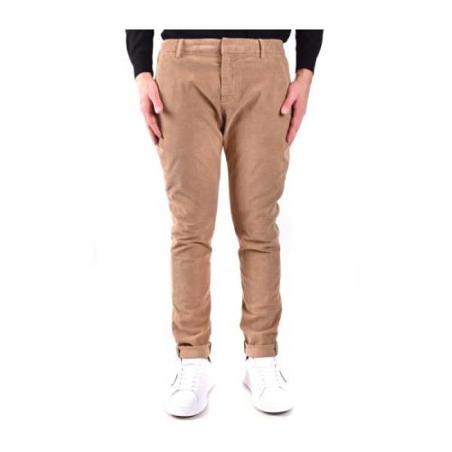 Multicolor Broek Aw23 Dondup , Brown , Heren