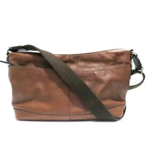 Pre-owned Leather shoulder-bags Coach Pre-owned , Brown , Dames