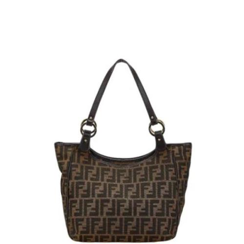 Pre-owned Canvas fendi-bags Fendi Vintage , Brown , Dames