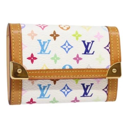 Pre-owned Canvas wallets Louis Vuitton Vintage , White , Dames