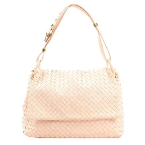 Pre-owned Leather shoulder-bags Bottega Veneta Vintage , Pink , Dames