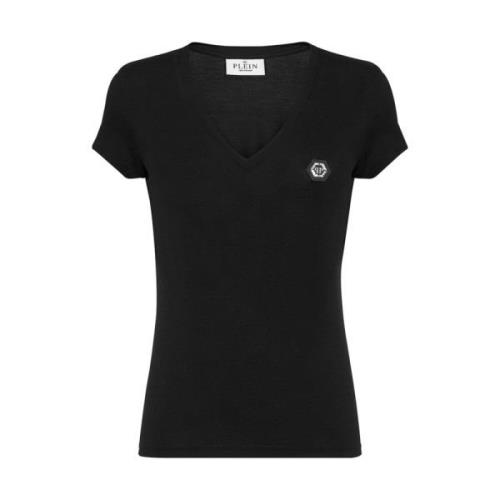 Zwarte T-shirts & Polo's voor vrouwen Philipp Plein , Black , Dames