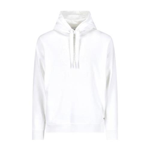 Witte hoodie met logo borduursel Burberry , White , Heren