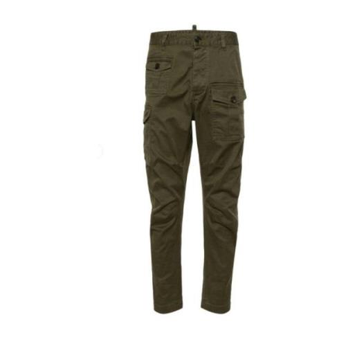 Groene Broek Ss24 Dsquared2 , Green , Heren