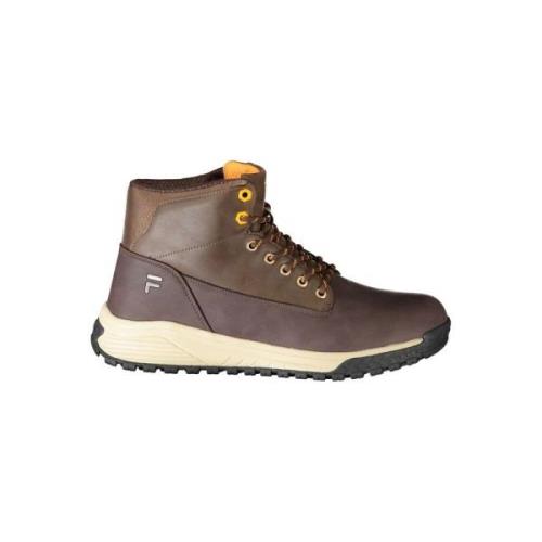 Bruine Polyester Laarzen Fila , Brown , Heren