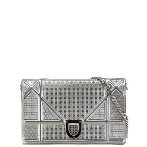 Pre-owned Fabric dior-bags Dior Vintage , Gray , Dames