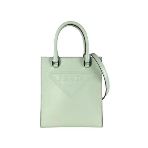 Pre-owned Leather prada-bags Prada Vintage , Green , Dames