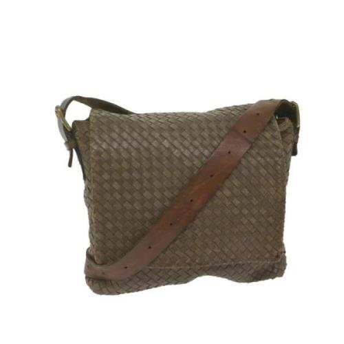 Pre-owned Leather shoulder-bags Bottega Veneta Vintage , Brown , Dames