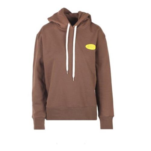 Katoenen hoodie met trekkoord capuchon Autry , Brown , Dames