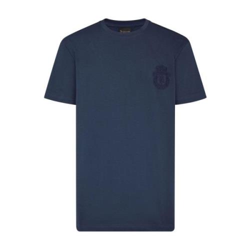 Casual Katoenen T-Shirt in Blauw Billionaire , Blue , Heren