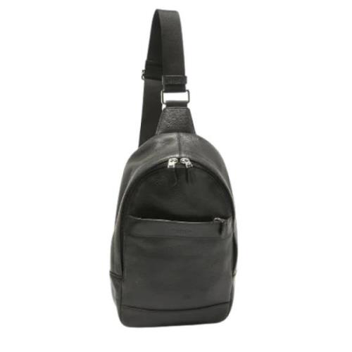 Pre-owned Leather backpacks Coach Pre-owned , Black , Heren